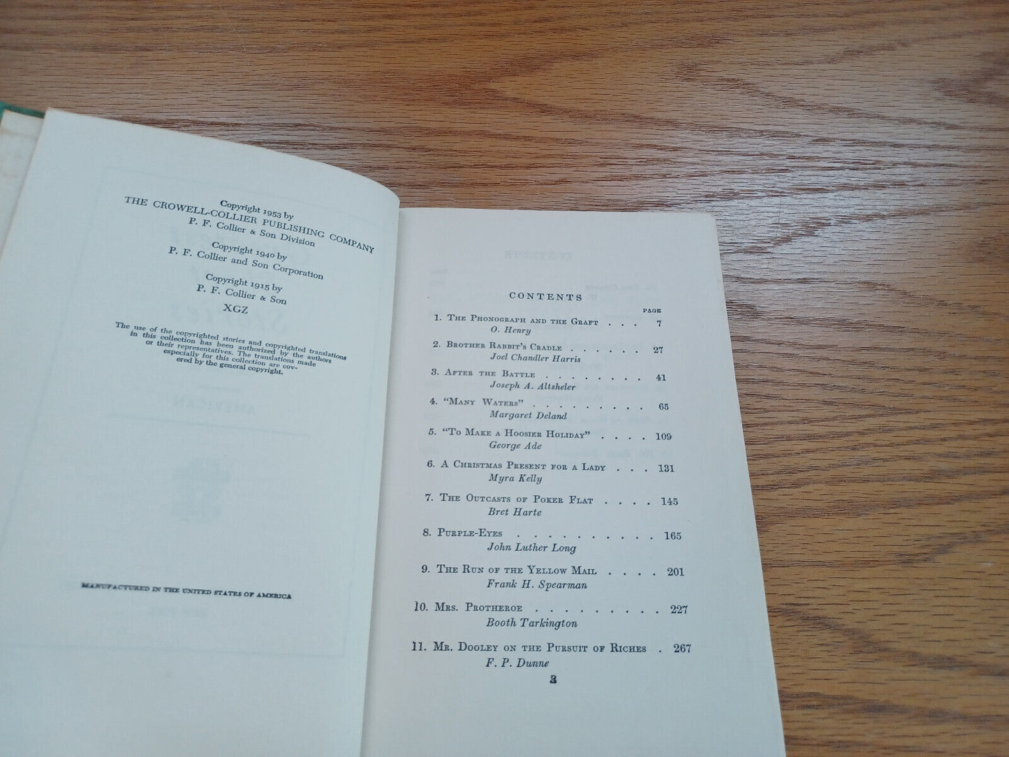 Greatest Short Stories Volume Three American 1953
