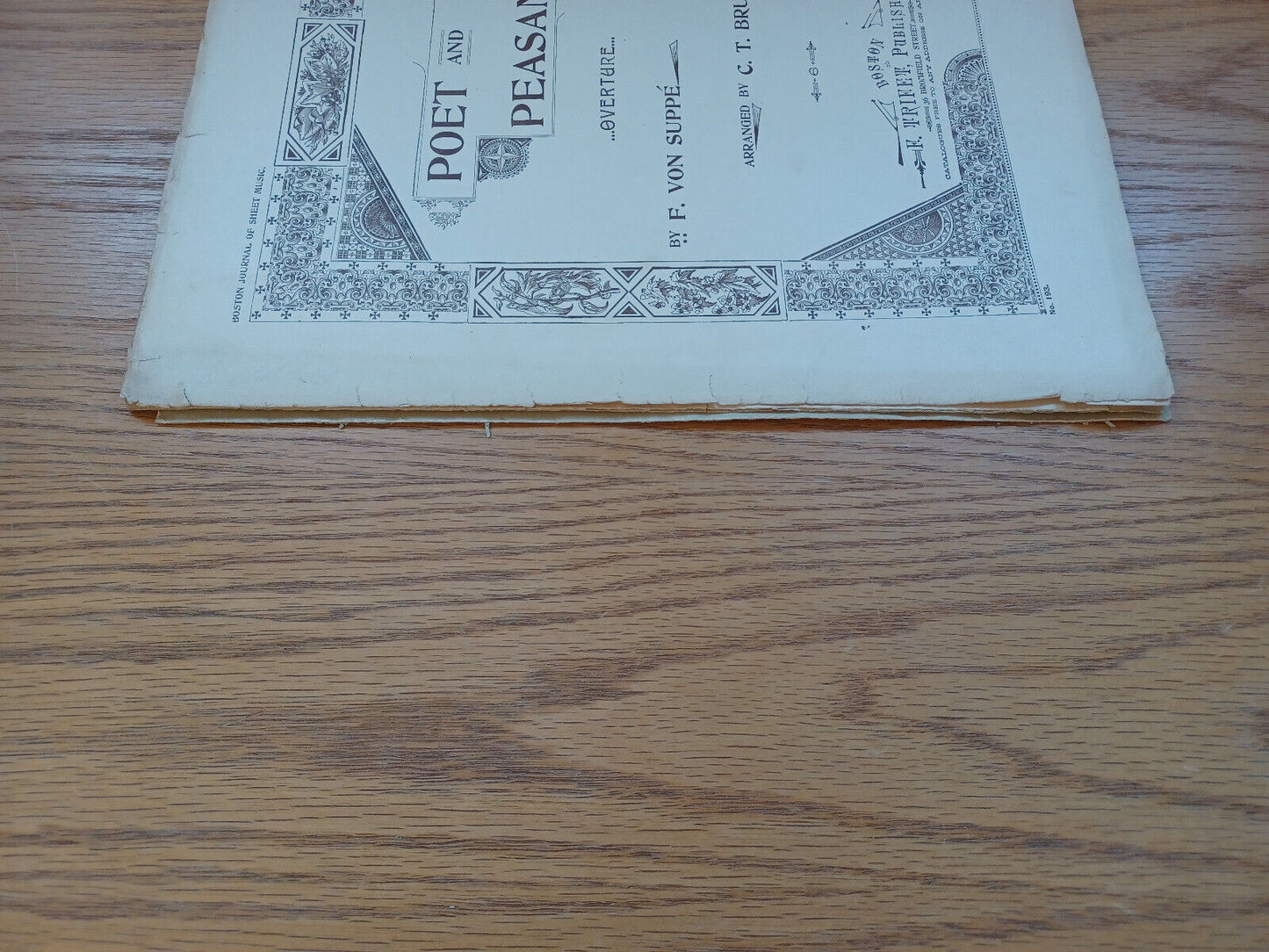 Poets And Peasant Overture F Von Suppe C T Brunner 1899