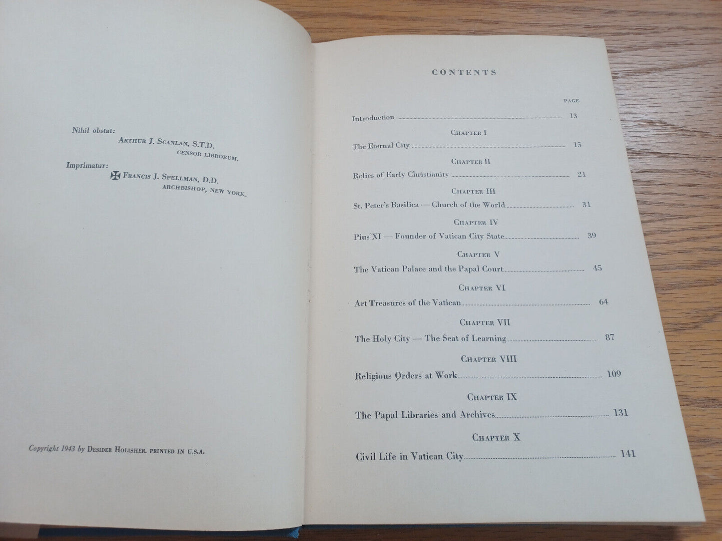 The Eternal City By Desider Holisher 1943 Dust Jacket