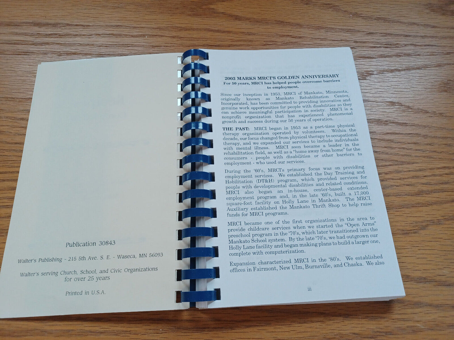 2003 Mrci Commemorative Cookbook Mankato Minnesota