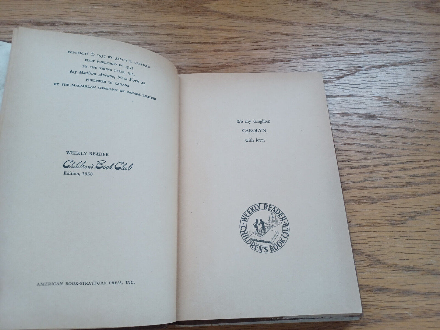 Follow My Leader James B Garfield 1958 Dust Jacket Weekly Reader