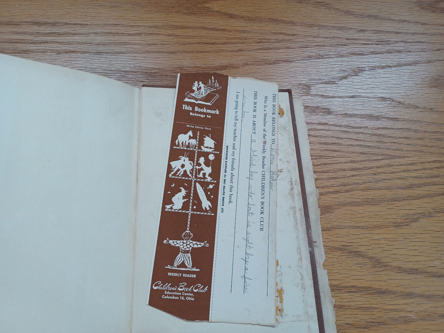 Follow My Leader James B Garfield 1958 Dust Jacket Weekly Reader
