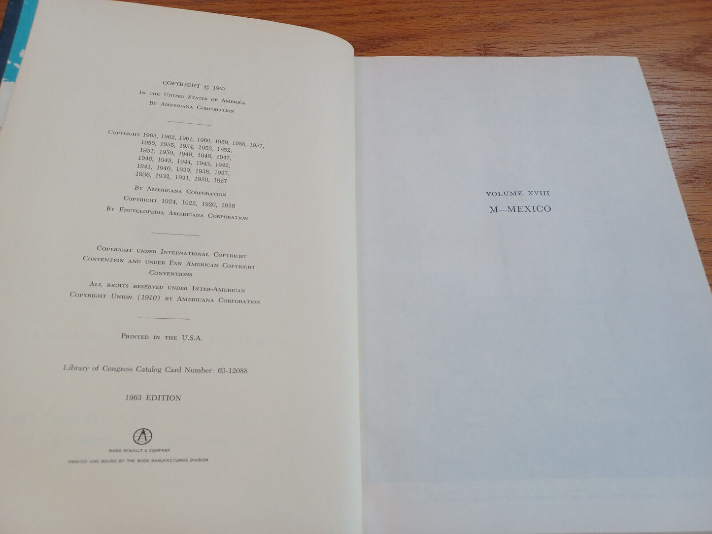 Encyclopedia Americana 1963 Volume 18