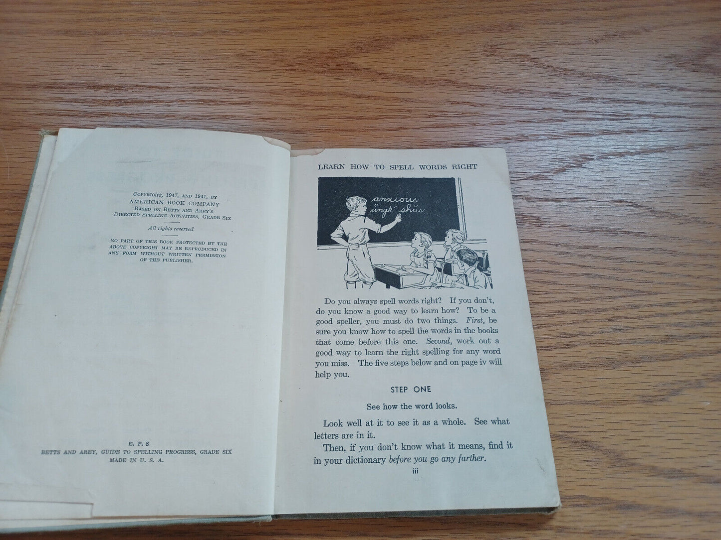 Guide To Spelling Progress Grade 6 By Emmett Betts 1947