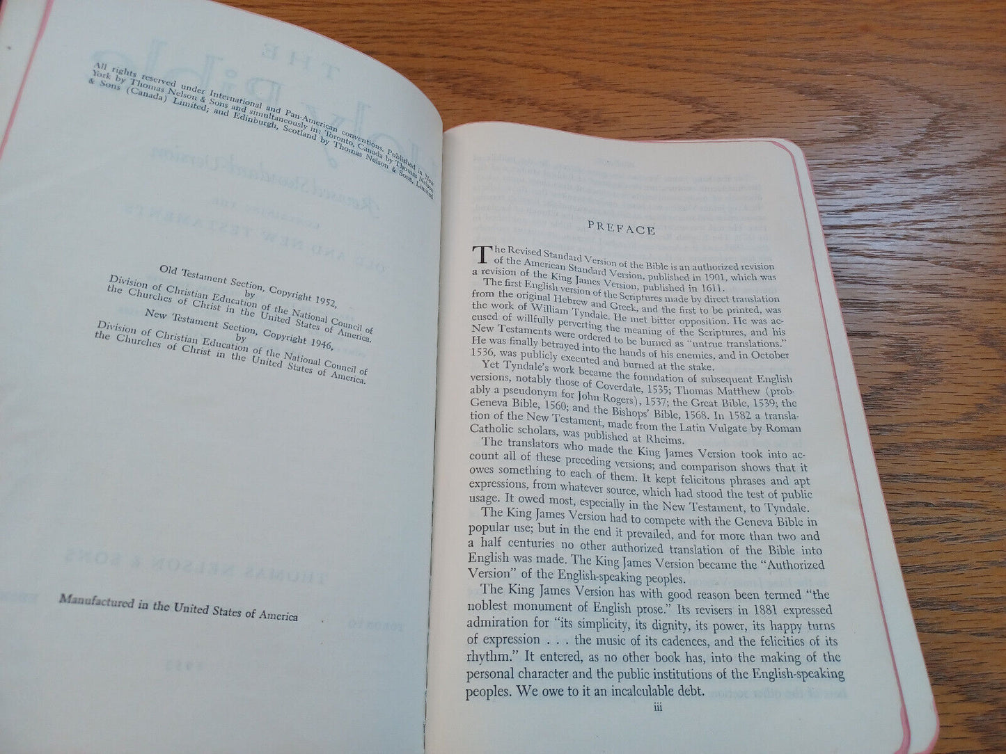Holy Bible Revised Standard Version 1953 Leather