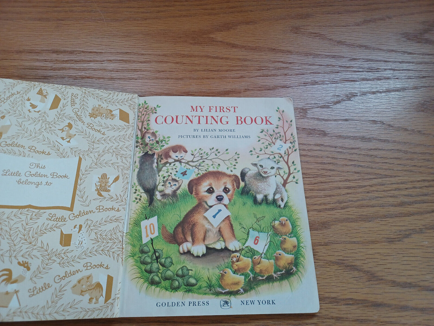 My First Counting Book By Lilian Moore 1957