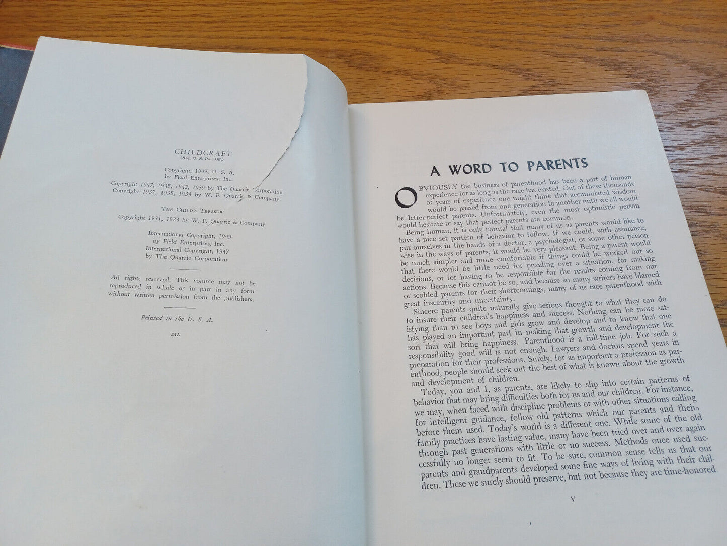 Childcraft 1949 Volume Nine The Growing Child