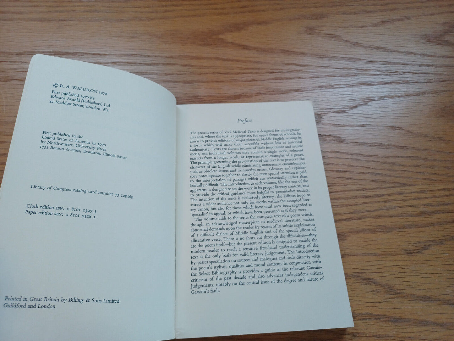 Sir Gawain And Green Knight By R A Waldron 1970