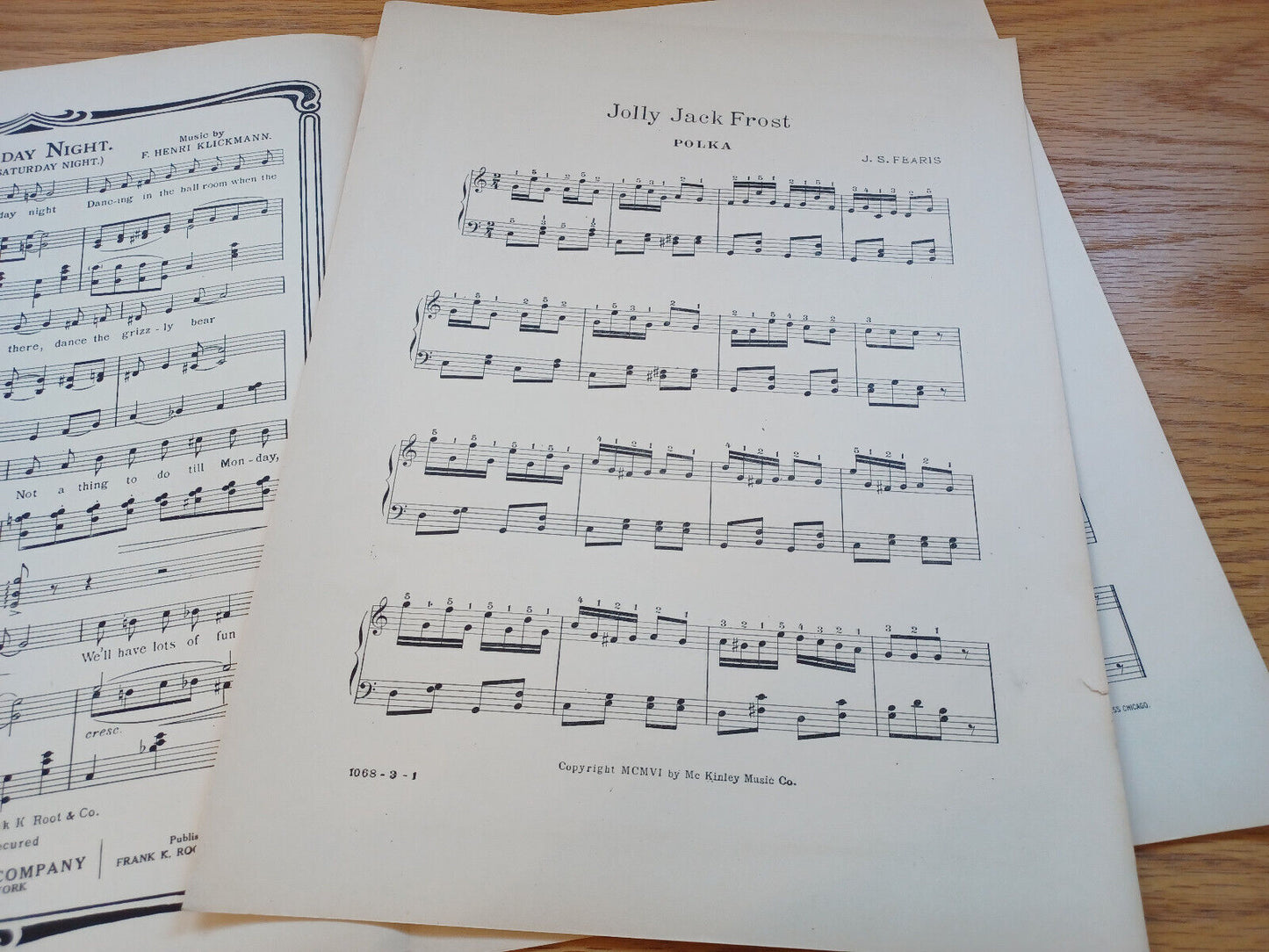 Jolly Jack Frost Polka J S Fearis 1906