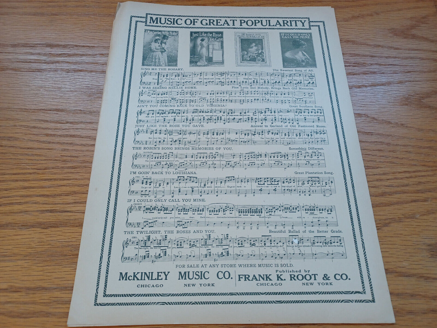 Admiration March R J Hamilton 1904