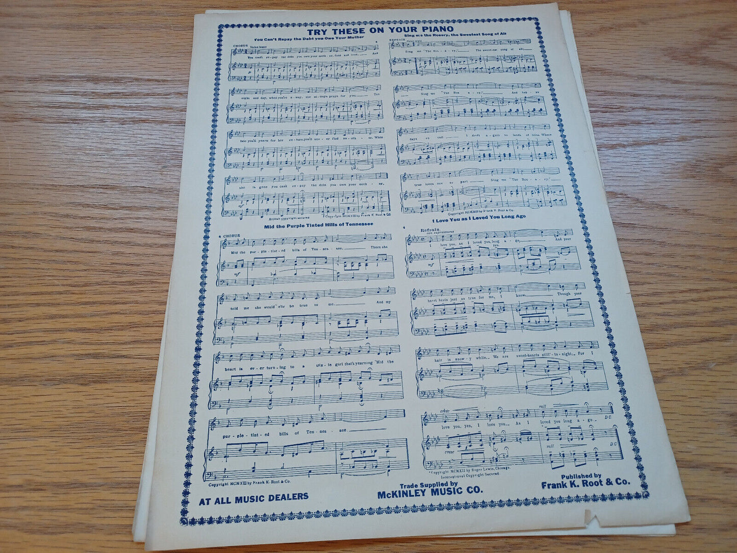Old Swanee Rag R G Grady 1913