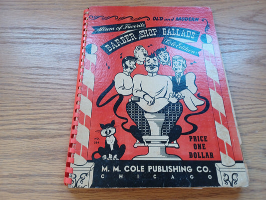 Album Of Favorite Barber Shop Ballads Cole Edition 1944