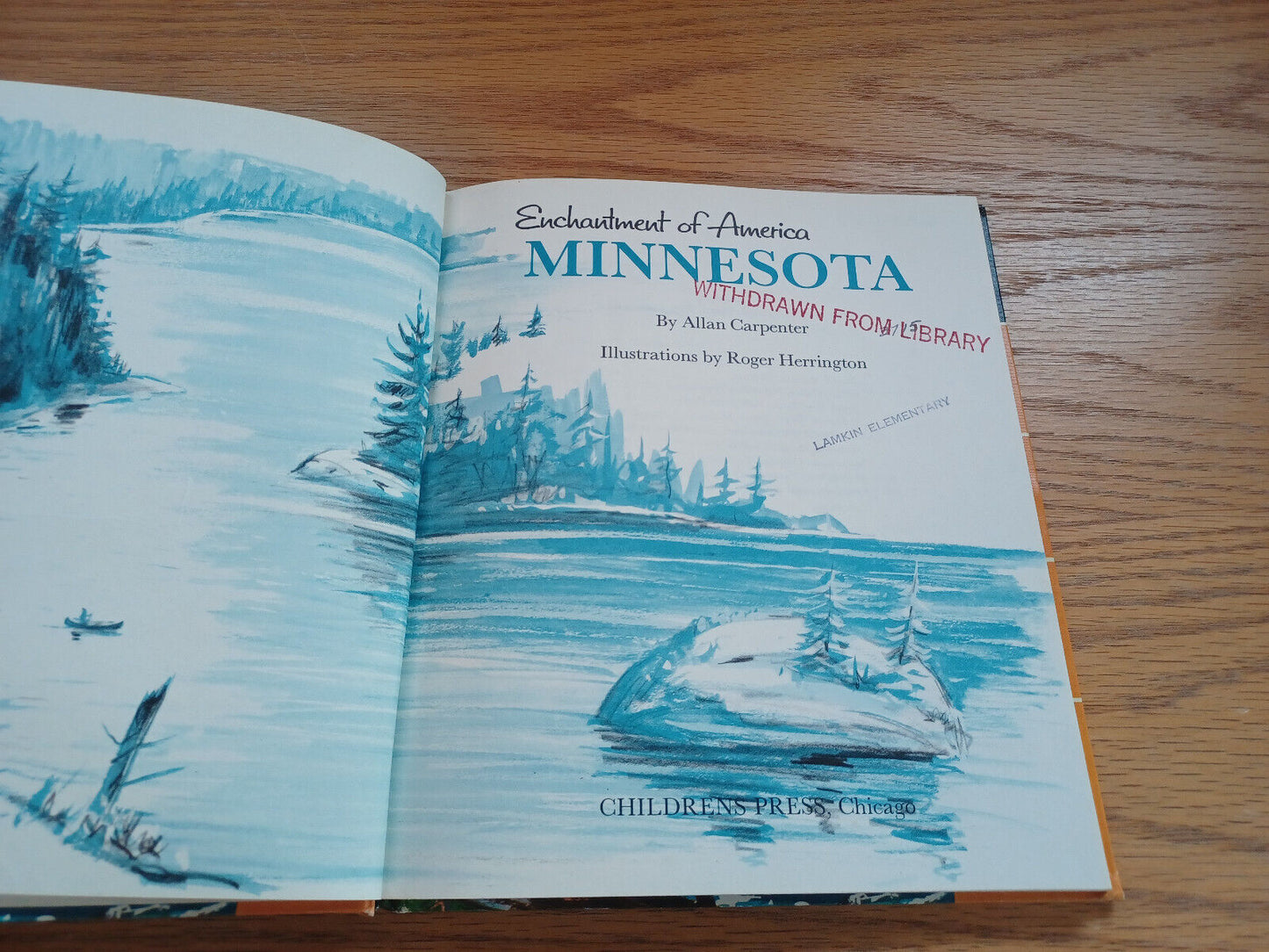 Enchantment Of America Minnesota By Allan Carpenter 1966