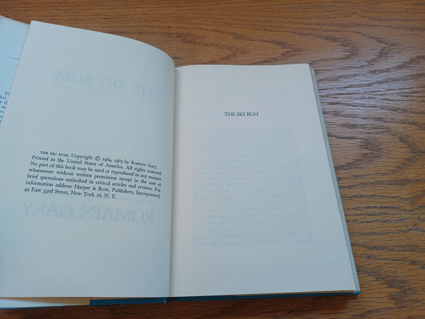 The Ski Bum Romain Gary 1965 Book Club Edition Dust Jacket