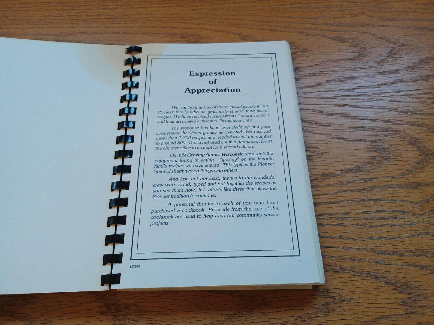 Grazing Across Wisconsin Collection Of Family Recipes 1991