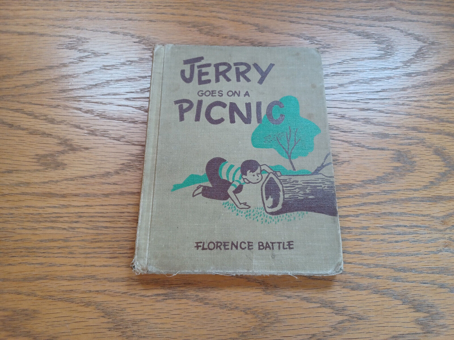 Jerry Goes on a Picnic Florence Battle 1952 Hardcover Beckley Cardy