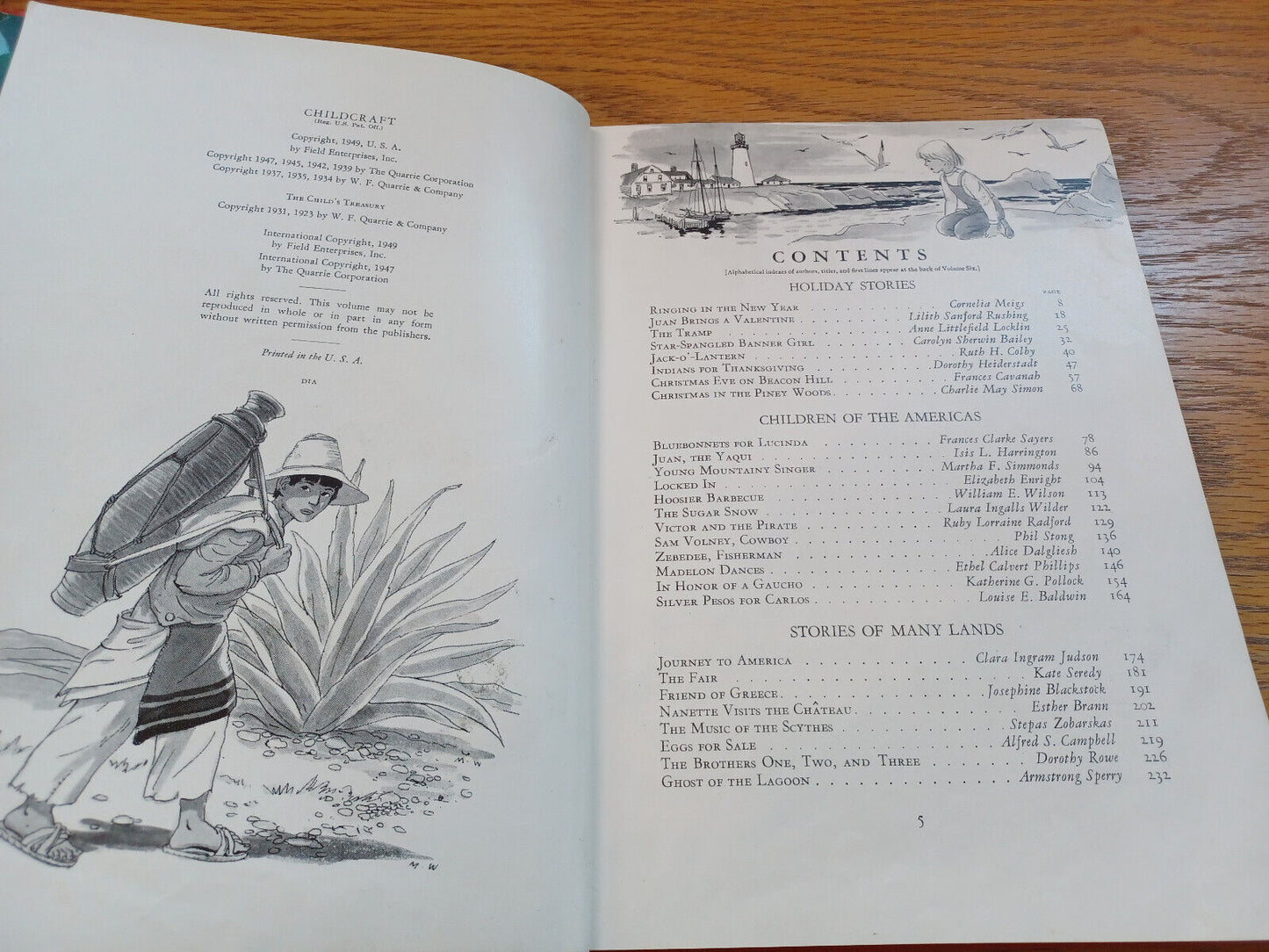 Childcraft 1949 Volume Five Life In Many Lands