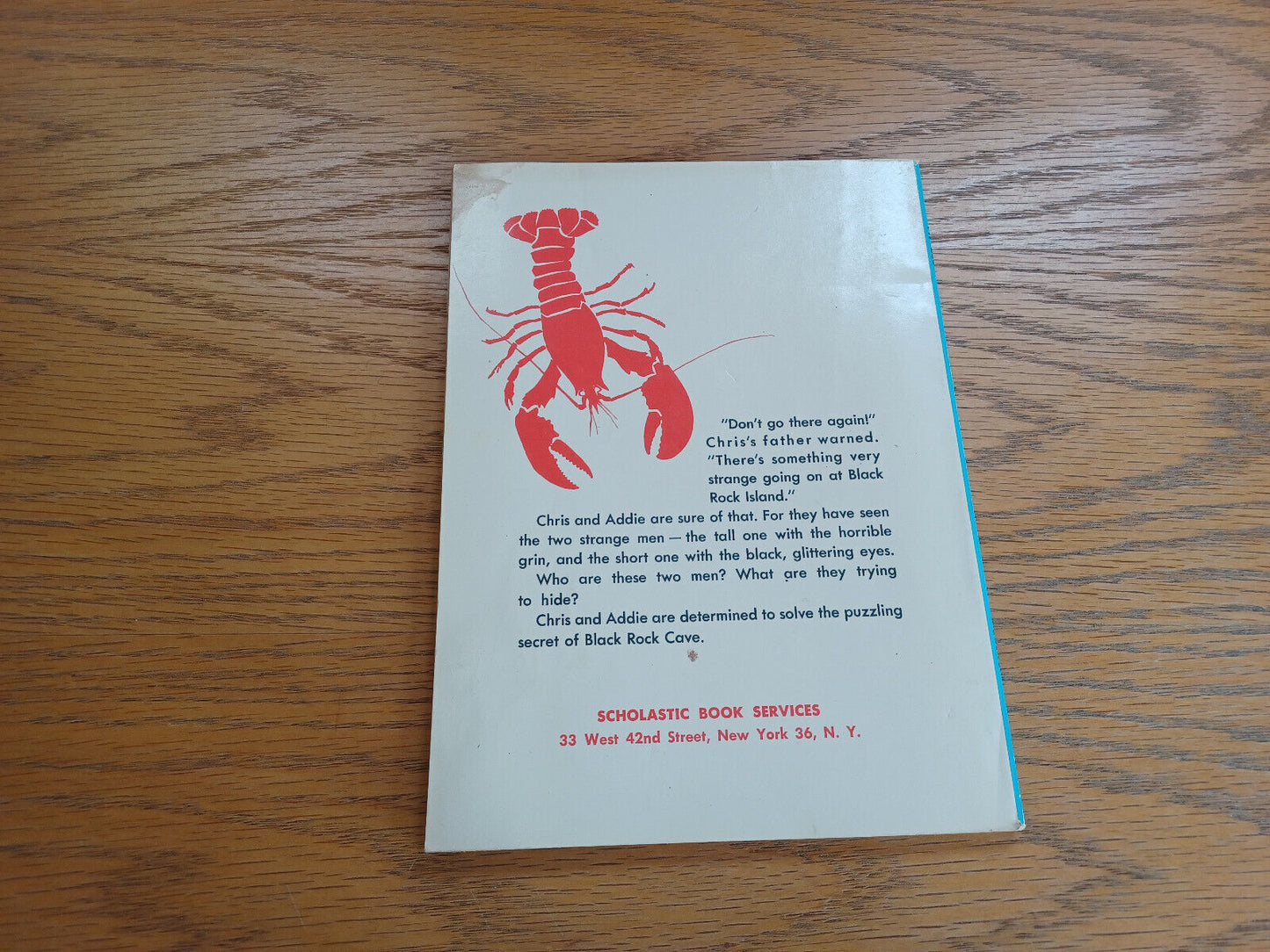 Adventure at Black Rock Cave Patricia Lauber 1960 Paperback 1st Printing Scholas