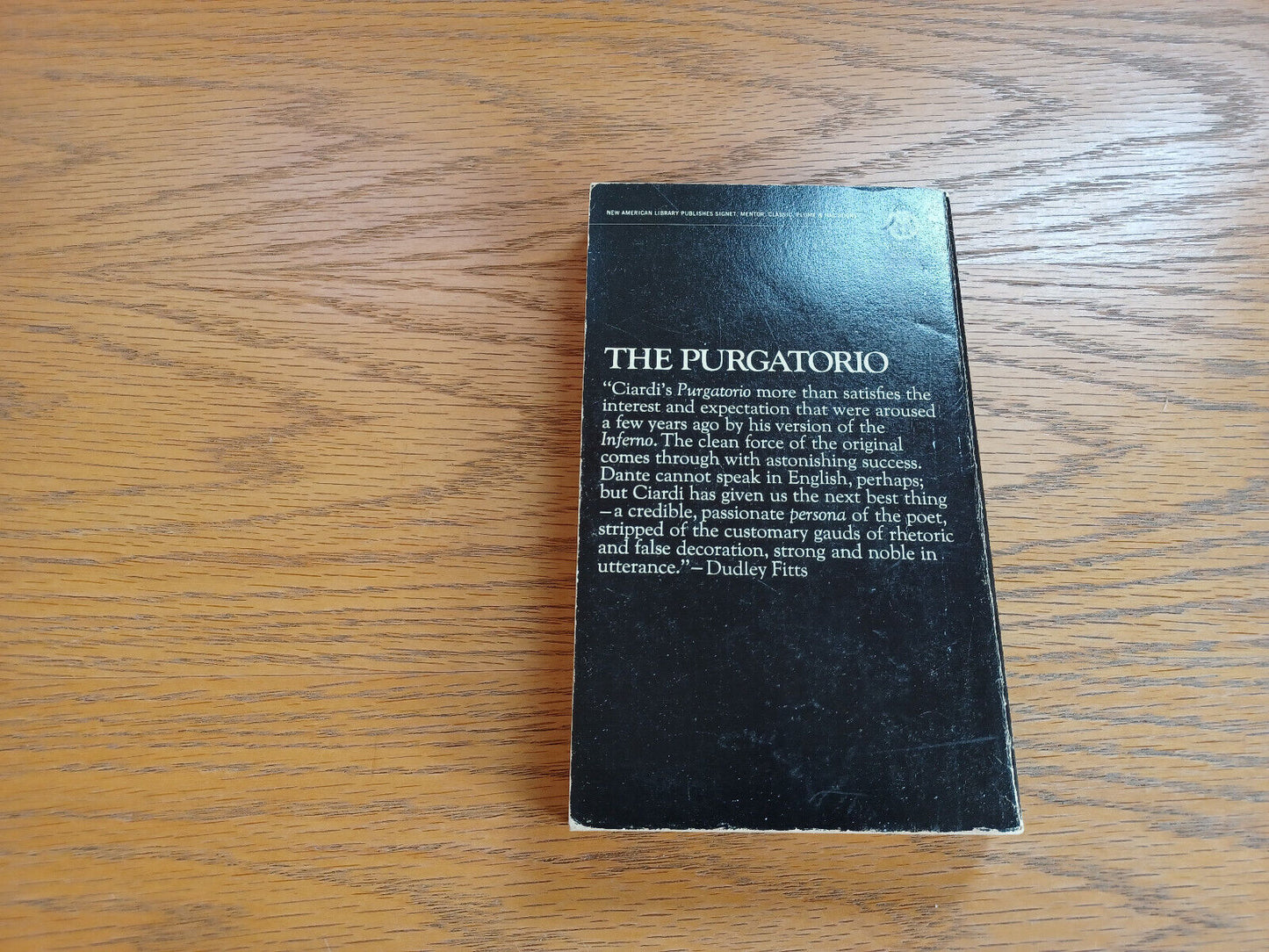 The Purgatorio Dante Alighieri 1961 Paperback New American Library