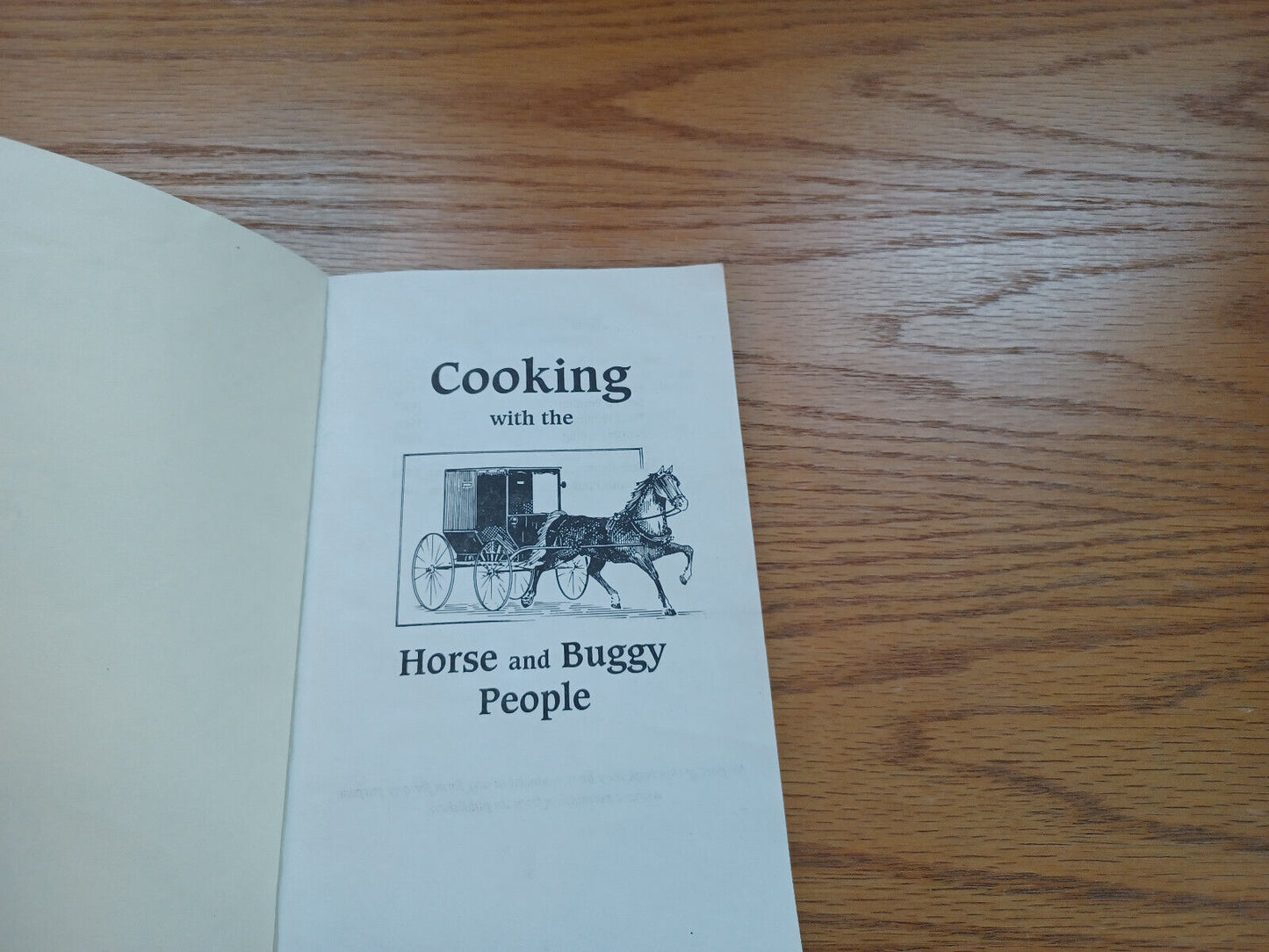 Cooking With The Horse And Buggy People 1994 Amish Cookbook