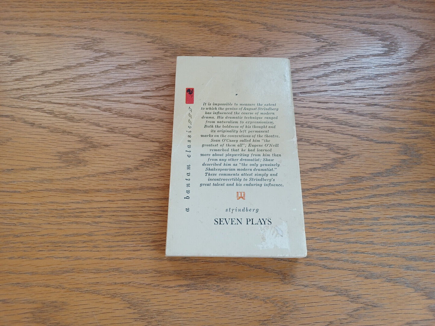 Seven Plays August Strindberg 1960 Bantam Books Paperback