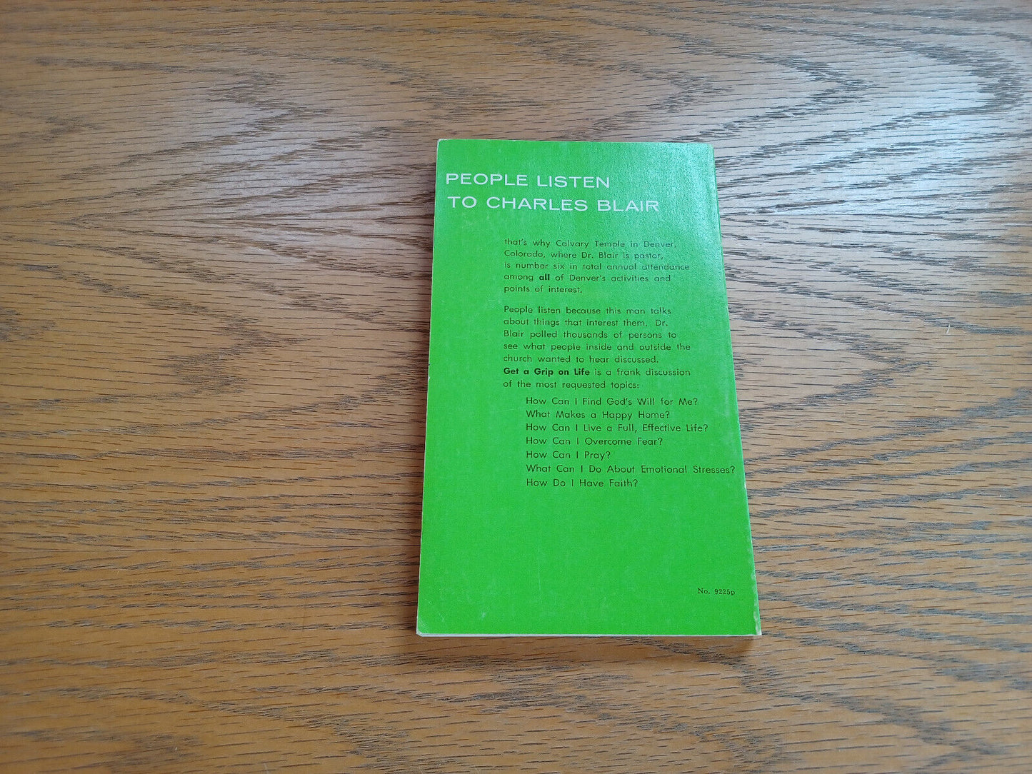Get a Grip on Life Charles E Blair 1972 Paperback Zondervan