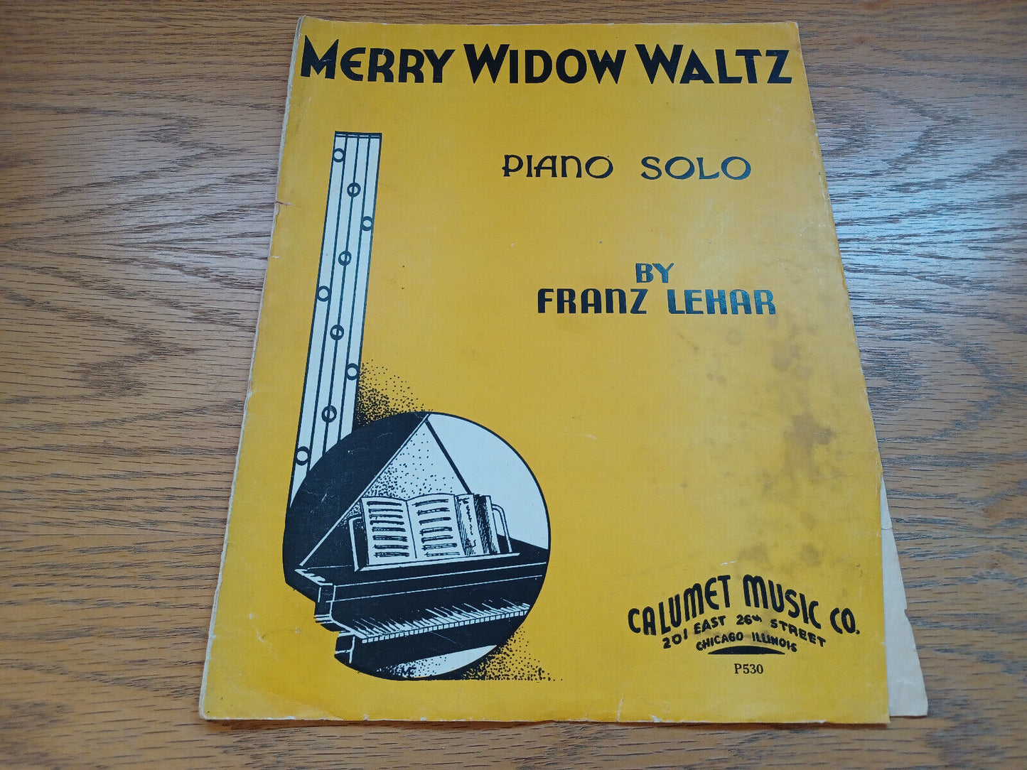 Merry Window Waltz Piano Solo Franz Lehar 1935