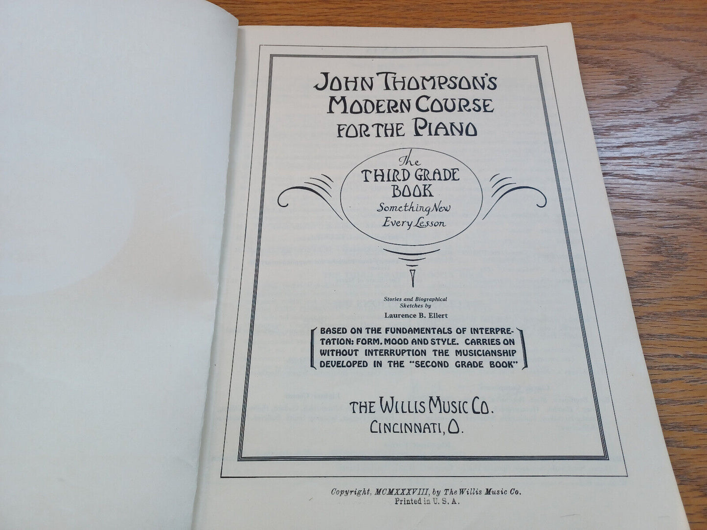 John Thompson'S Modern Course For The Piano Third Grade 1938