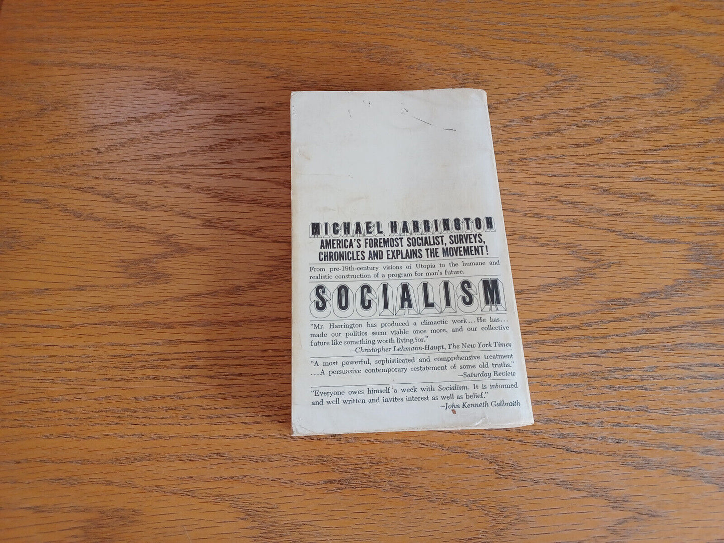 Socialism Michael Harrington 1973 Bantam Books Paperback
