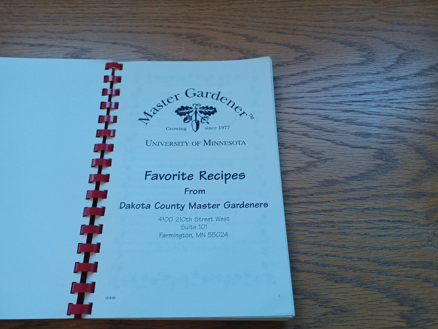 Favorite Recipes Master Gardener Dakota County 2003
