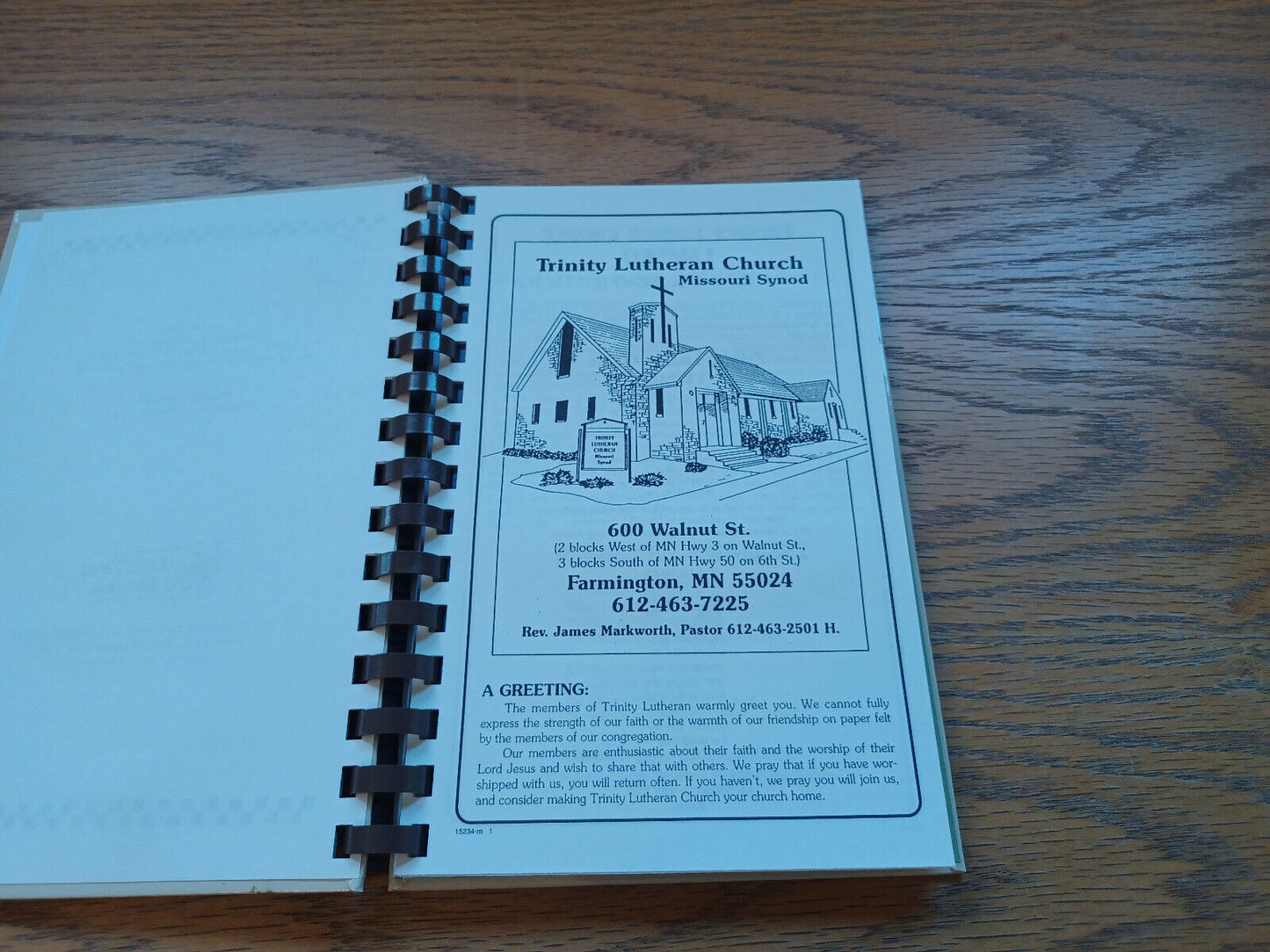 Taste & See Tlc Trinity Lutheran Church 1995 Missouri Synod Mn