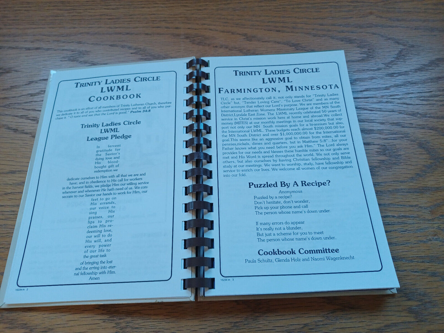 Taste & See Tlc Trinity Lutheran Church 1995 Missouri Synod Mn