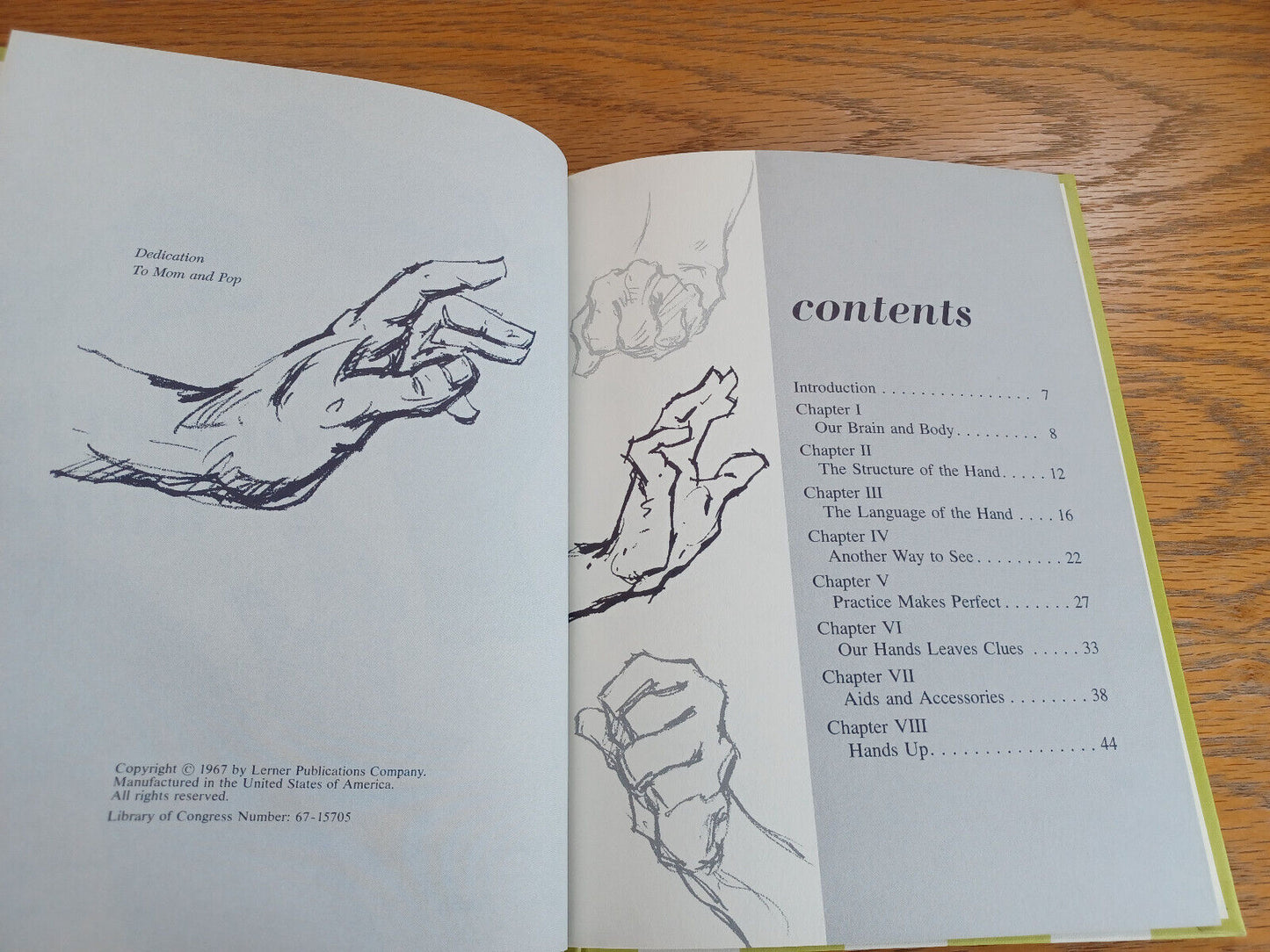 Our Wonderful Hands Robert K Krishef 1967 Hardcover Lerner