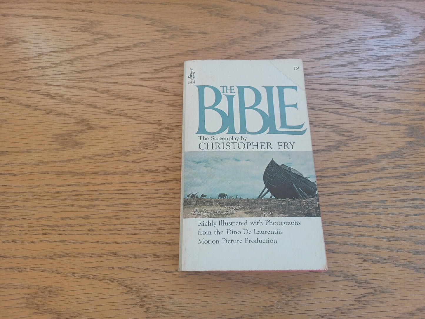 The Bible Screenplay Christopher Fry 1966 Paperback Pocket Books