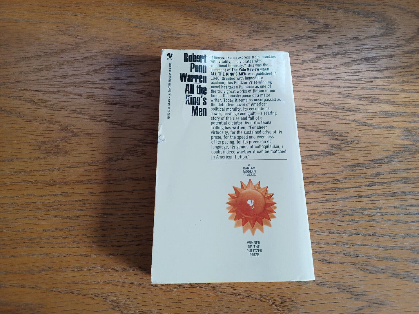 All the King’s Men Robert Penn Warren 1970 Bantam Books Paperback
