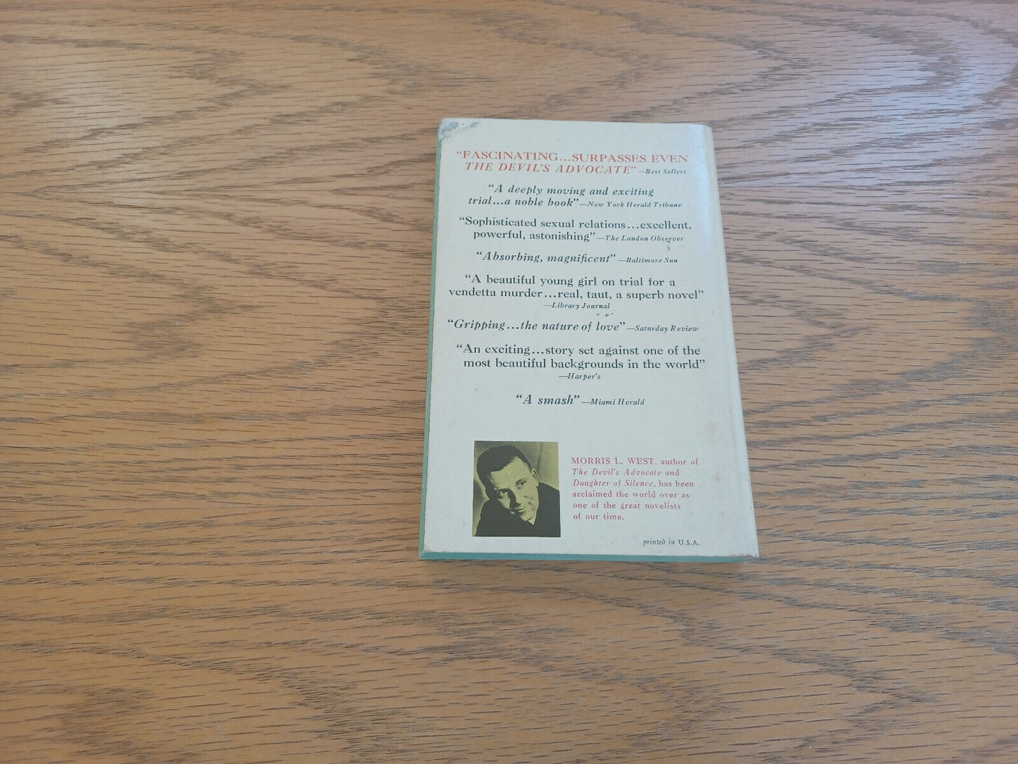 Daughter of Silence Morris L West 1963 Paperback Dell