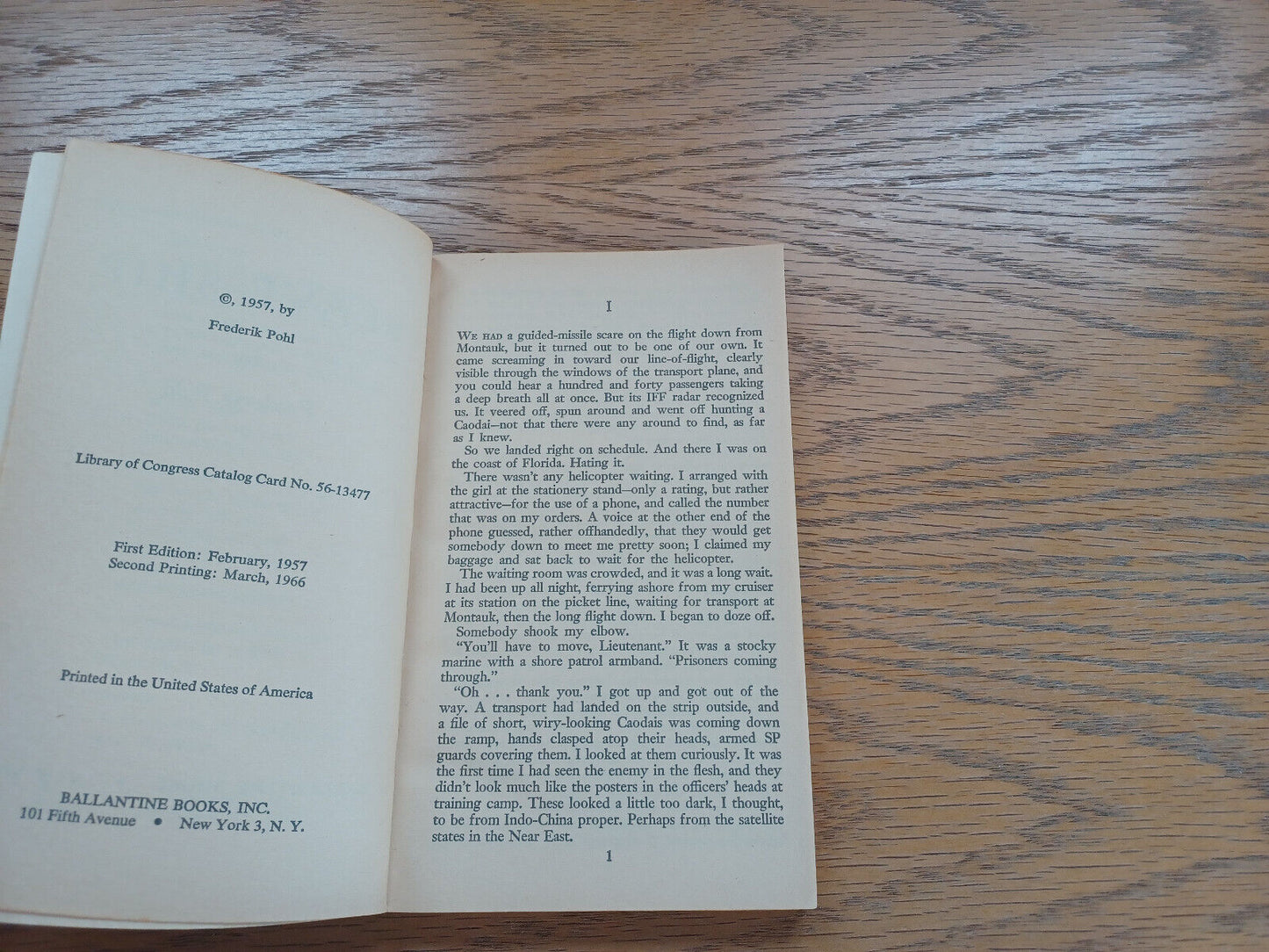 Slave Ship Frederik Pohl 1966 Paperback Ballantine Books