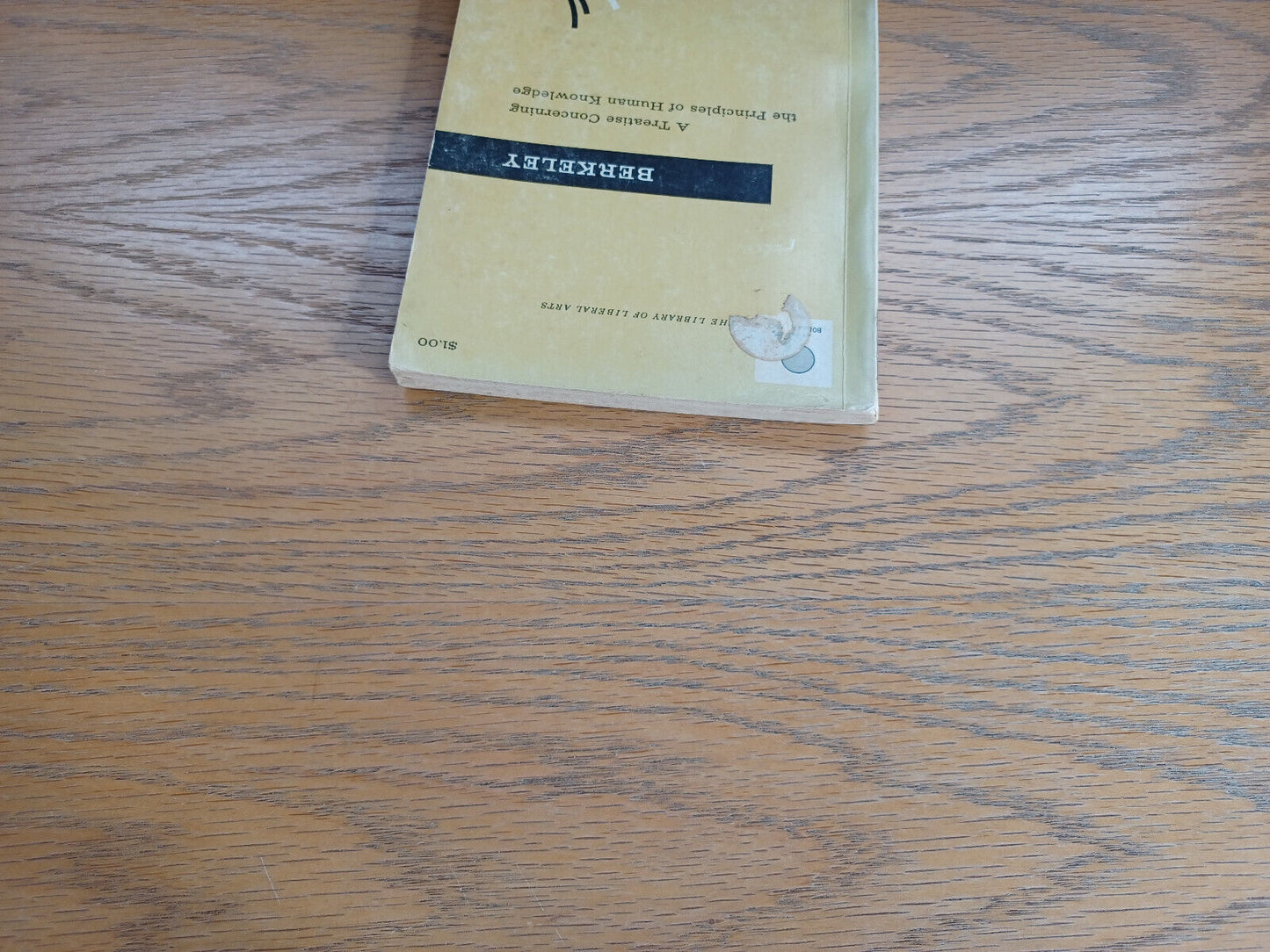 A Treatise Concerning the Principles of Human Knowledge George Berkeley 1957 Bob