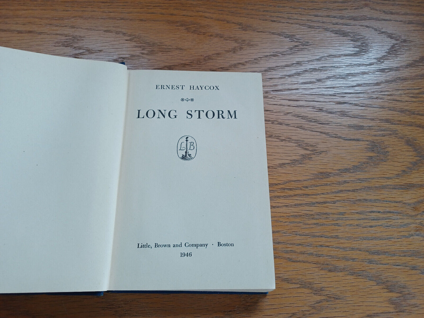 Long Storm Ernest Haycox 1946 Hardcover Little Brown