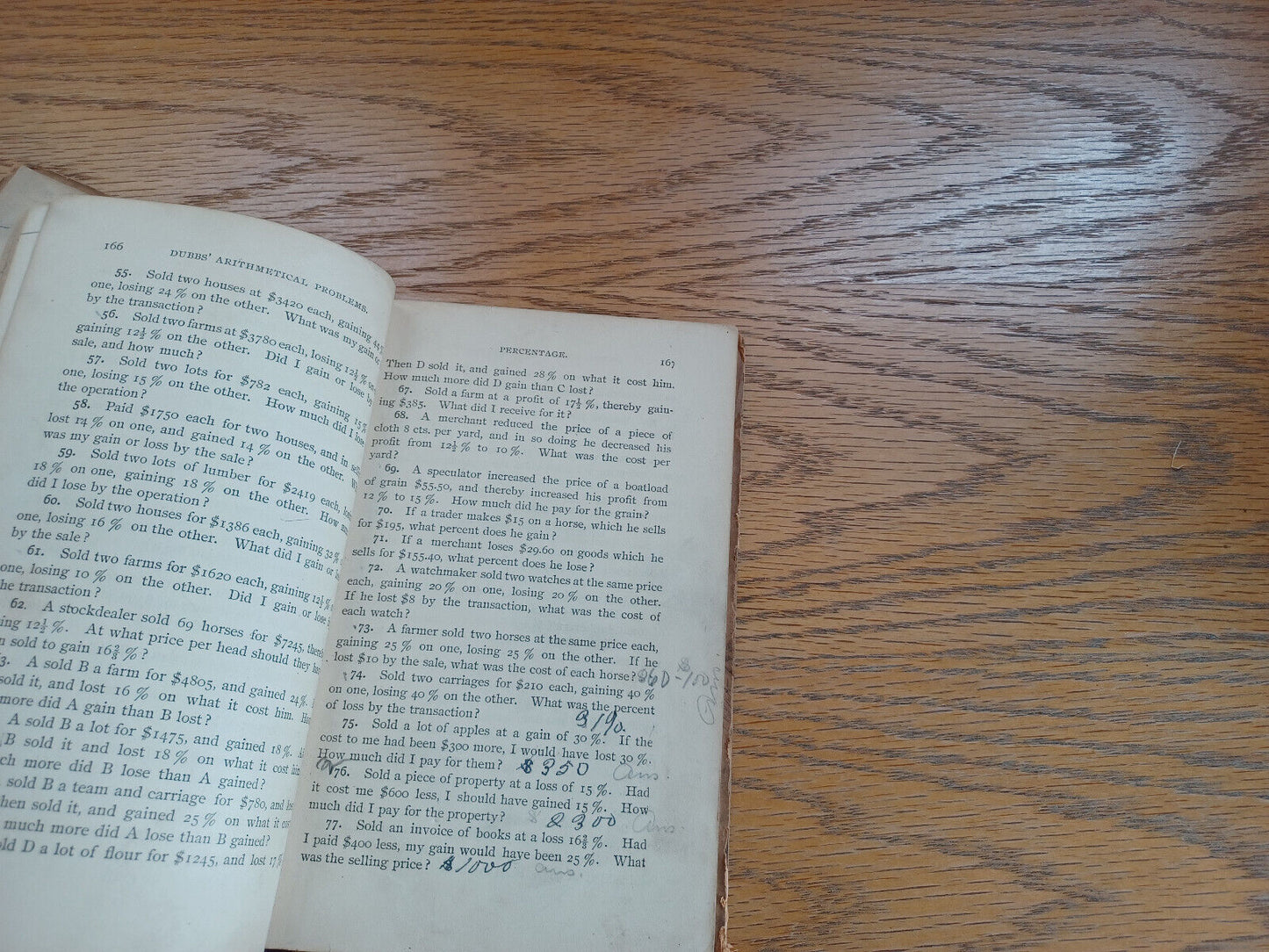 Dubbs’ Arithmetical Problems Part Two 1893 Hardcover Pupils’ Edition American Bo