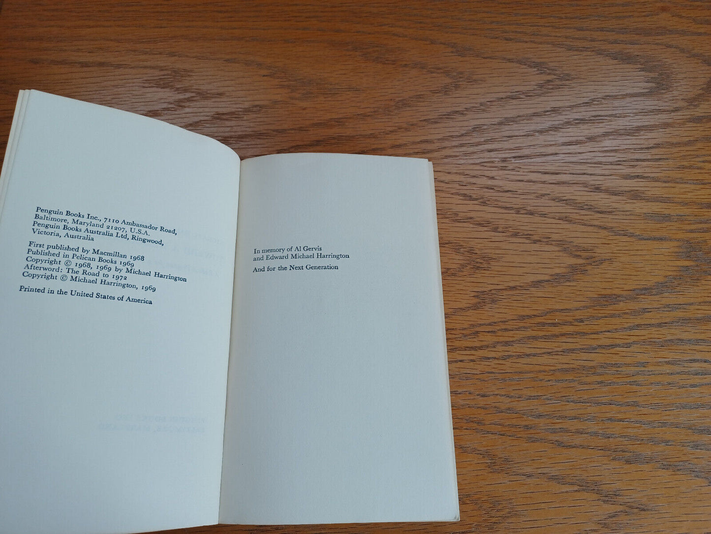 Toward a Democratic Left Michael Harrington 1972 Ppaerback Penguin Books