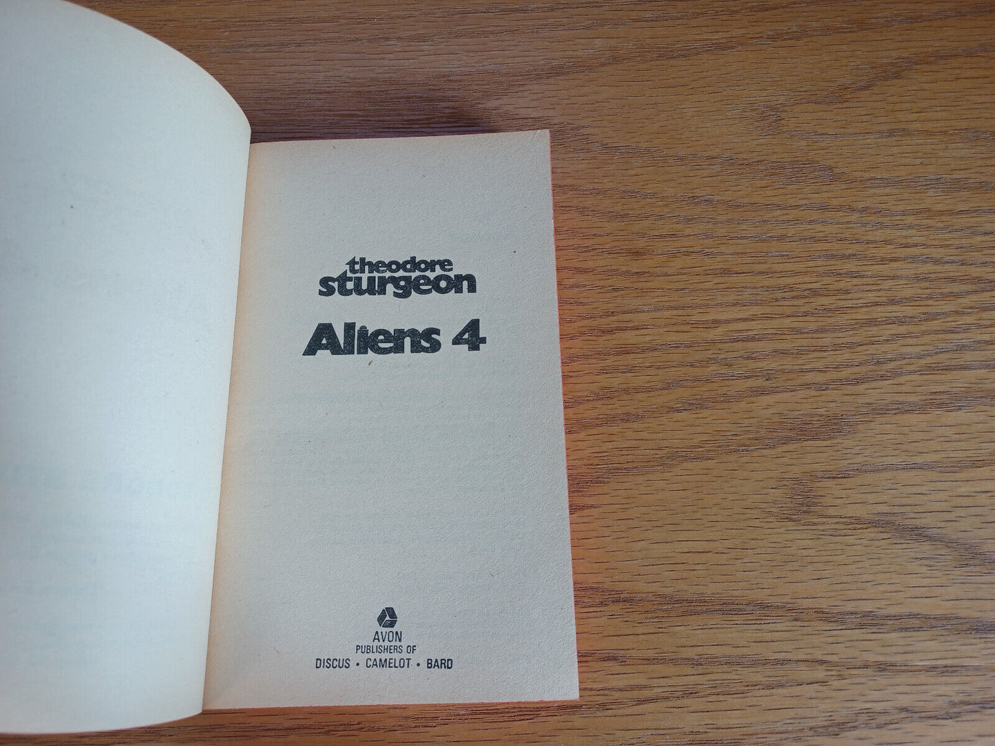 Aliens 4 Theodore Sturgeon 1970 Paperback Avon