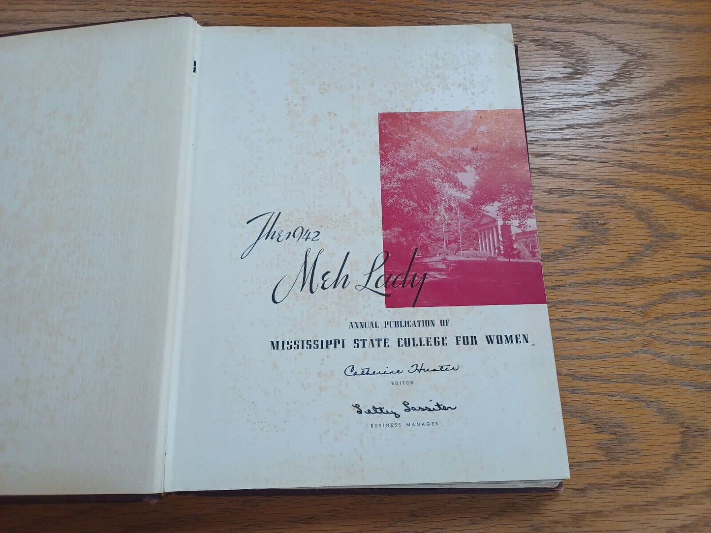 Meh Lady Mississippi State College for Women 1942 Hardcover