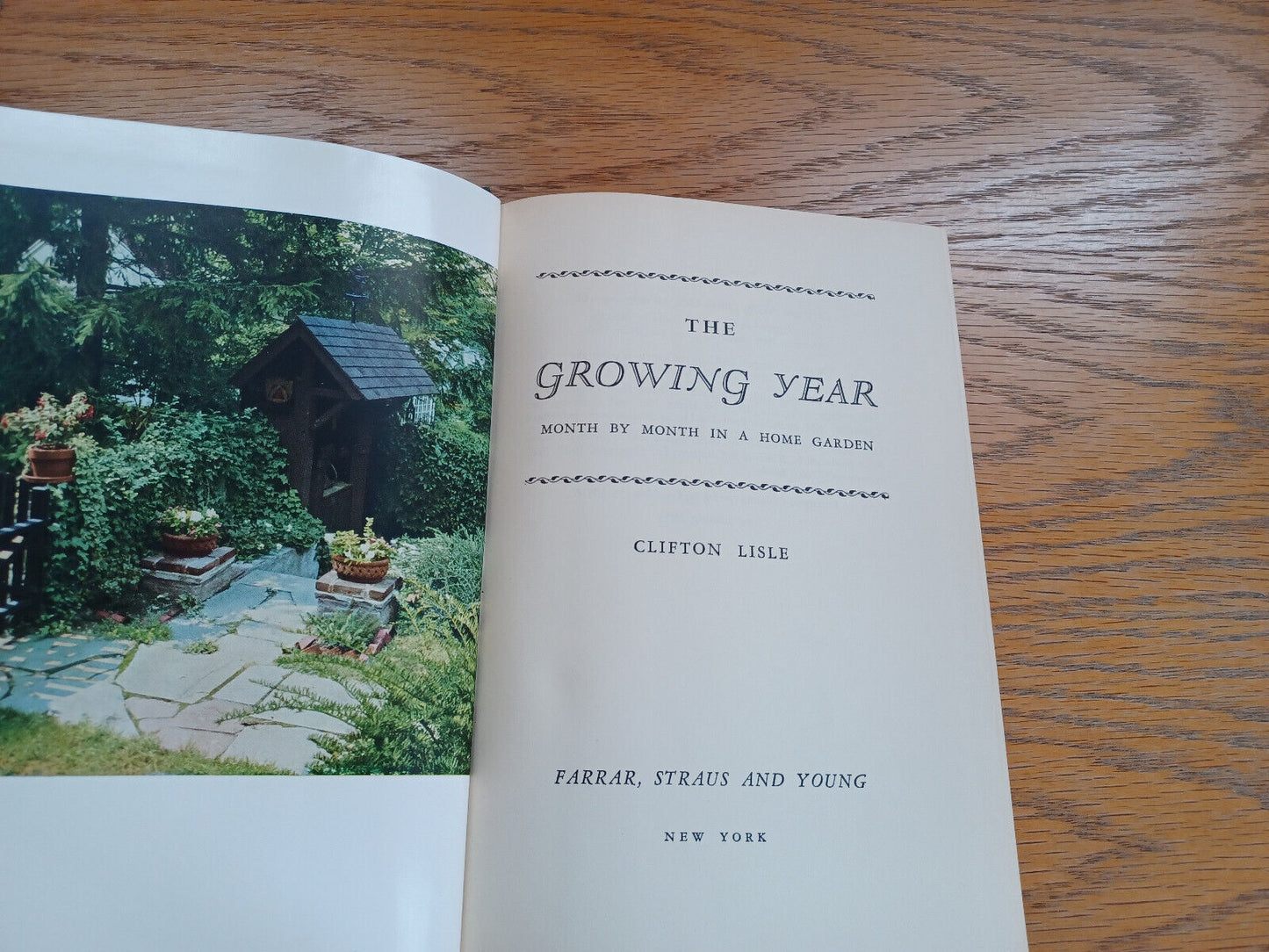 The Growing Year Clifton Lisle 1953 1st Printing Farrar Straus and Young