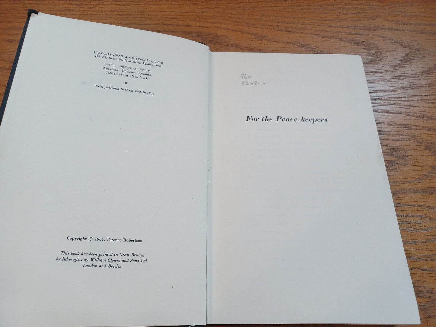 Crisis The Inside Story Of The Size Conspiracy By Terence Robertson 1965