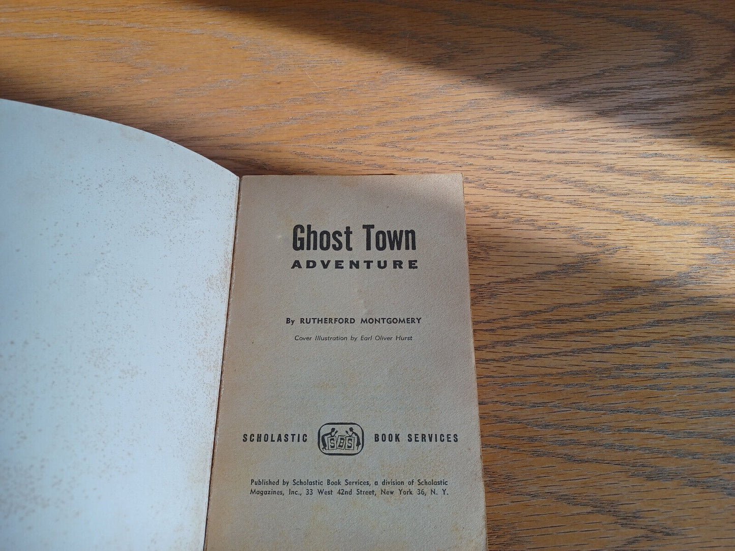 Ghost Town Adventure Rutherford Montgomery 1961 Paperback Scholastic