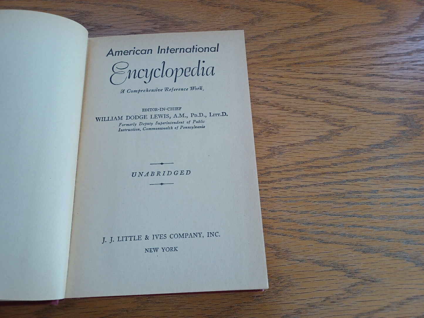 American International Encyclopedia 1953 William Dodge Lewis Hardcover J J Littl