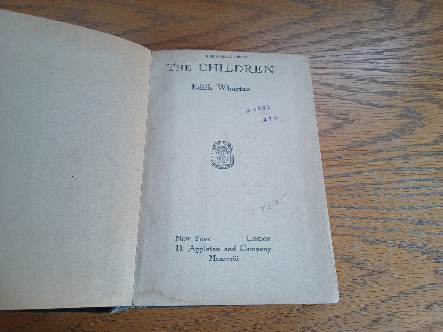 The Children Edith Wharton 1928 Hardcover D Appleton