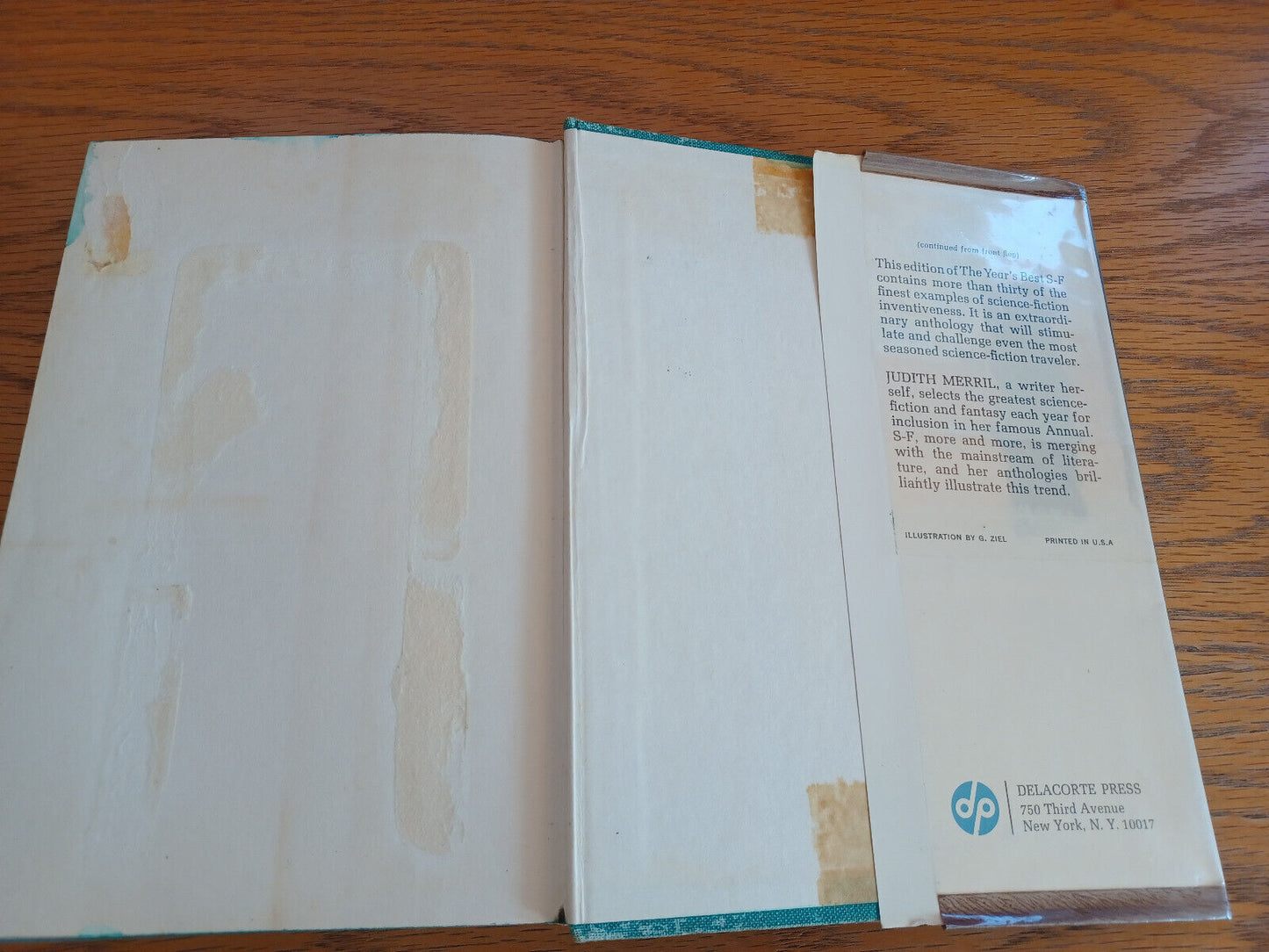 10th Annual Edition the Year’s Best SF 1965 1st Ed Judith Merril Delacorte Press