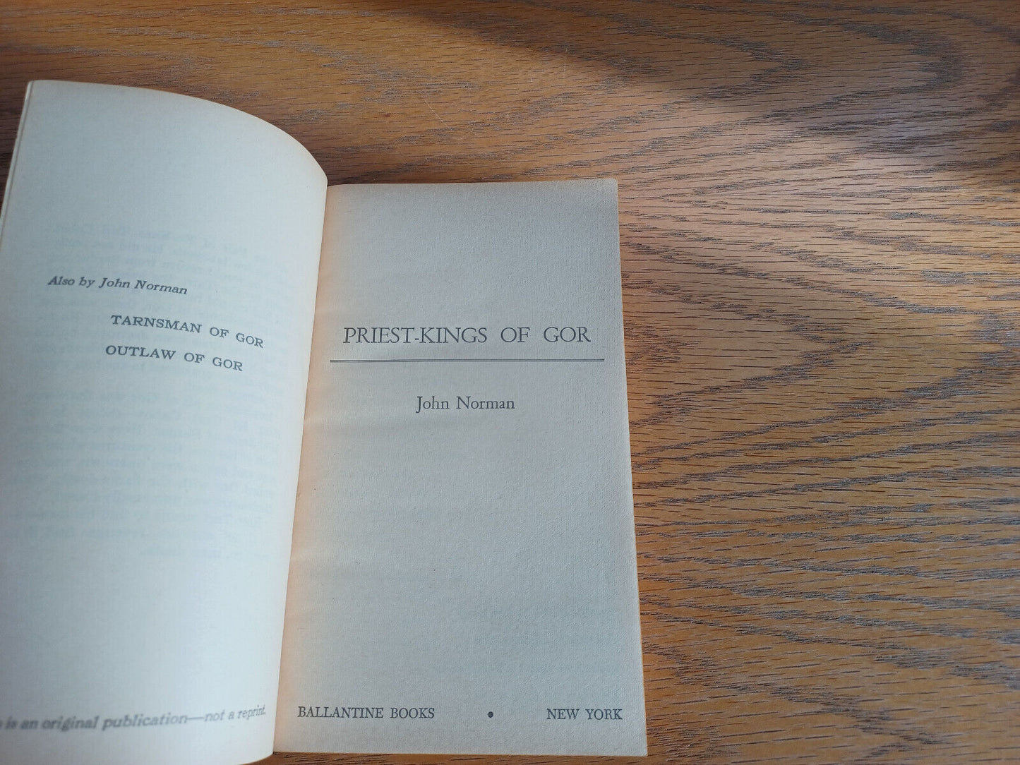 Priest-Kings of Gor John Norman 1968 1st Ed Paperback Ballantine Books